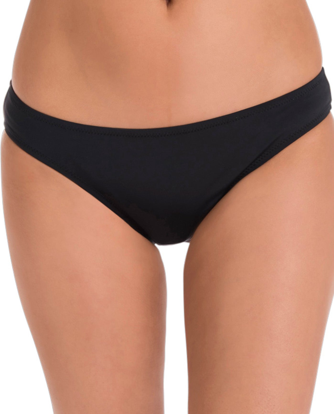 Front View Of Vera Bradley Sparkle Like Champagne Ella Hipster Bikini Bottom | VER BLACK