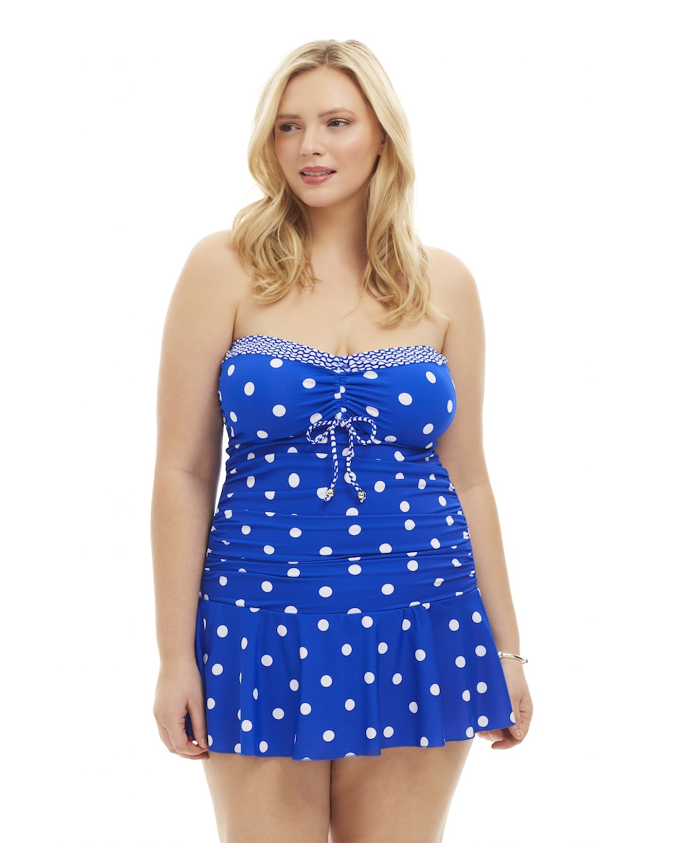 Front View Of Always For Me Plus Size Daphne Swimdress | AFM ROYAL