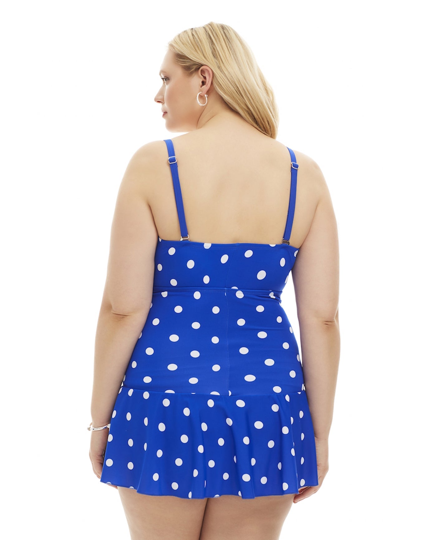 Back View Of Always For Me Plus Size Daphne Swimdress | AFM ROYAL