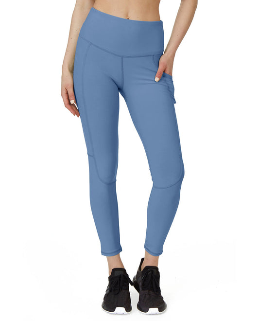 Front View Of X by Gottex Becky Ankle Legging with Pockets | XGX BLUE