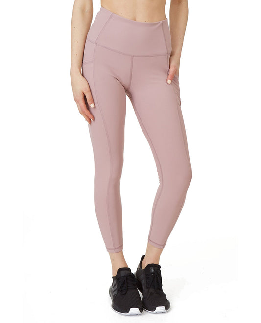 Front View Of X by Gottex Vanessa Ankle Legging with Pockets | XGX PINK