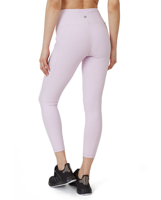 Back View Of X by Gottex Kelly Ankle Legging with Pockets | XGX PURPLE