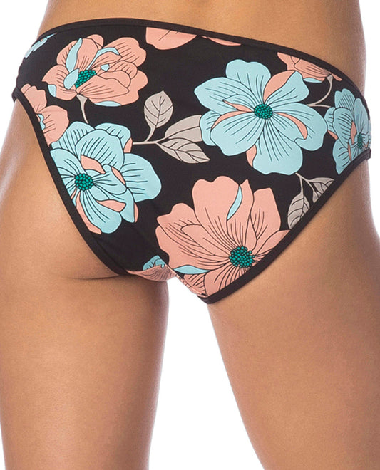 Back View Of Bikini Lab 40 Flower Week Strappy Hipster Bikini Bottom | BIK 40 FLOWER WEEK