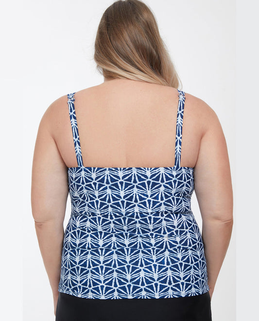 Back View Of Profile by Gottex Nomad Plus Size Sweetheart Underwire Tankini Top | PRO NOMAD