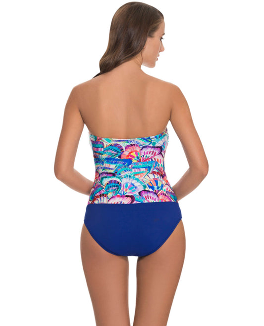Back View Of Profile by Gottex Madame Butterfly Bandeau One Piece Swimsuit | PRO MADAME BUTTERFLY