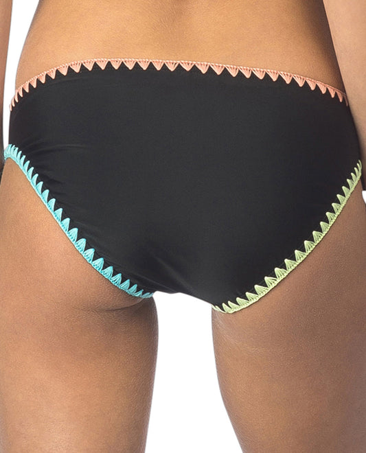 Back View Of Hobie Keep The Piece Lace Up Hipster Bikini Bottom | HOB KEEP THE PIECE