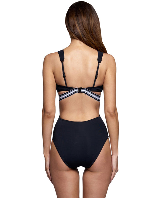 Back View Of Jets Australia Optima Banded Cut Out One Piece Swimsuit | JET AUSTRALIA OPTIMA