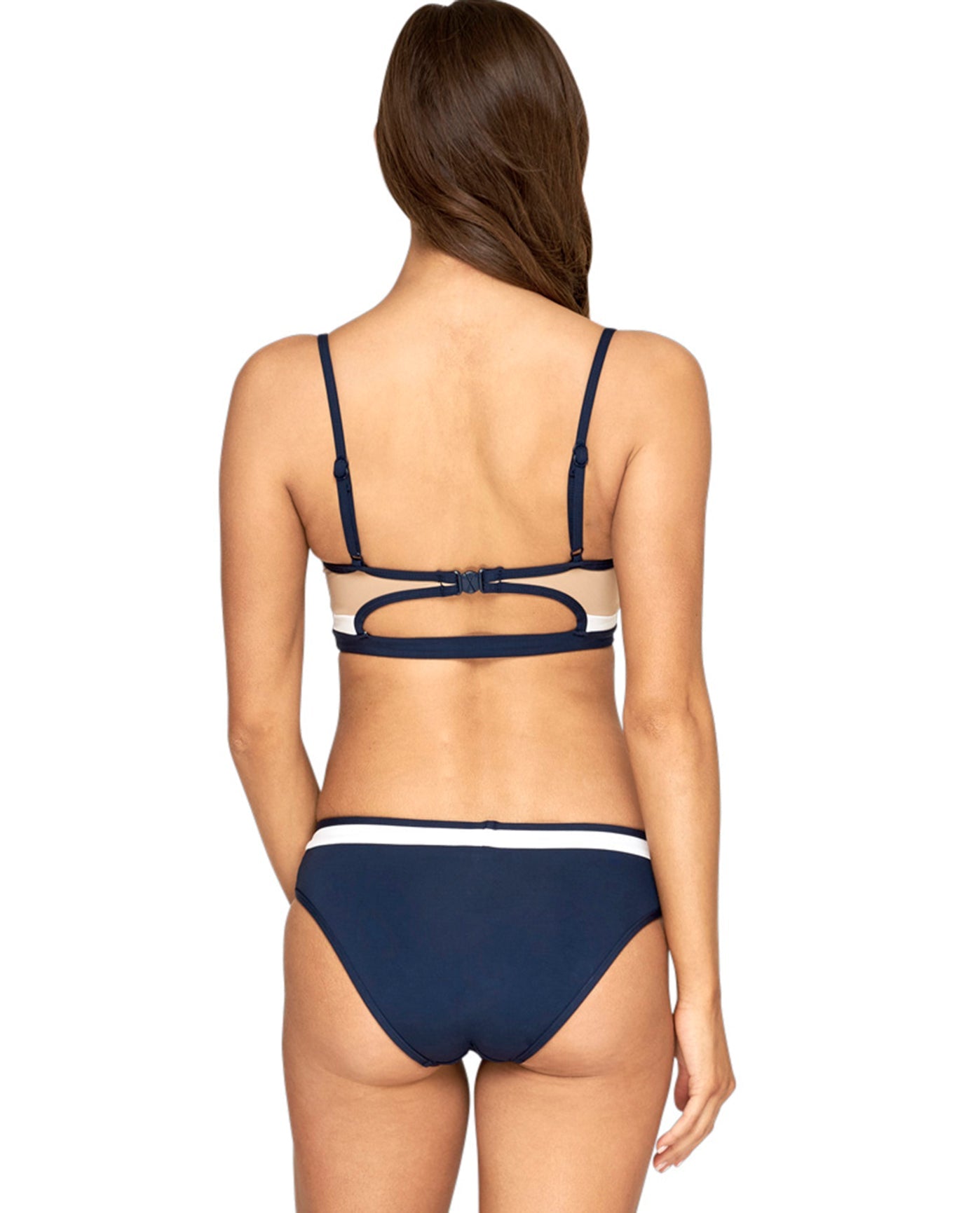 Back View Of Jets by Jessika Allen D Cup Underwire Bikini Top | JET CB NAVY