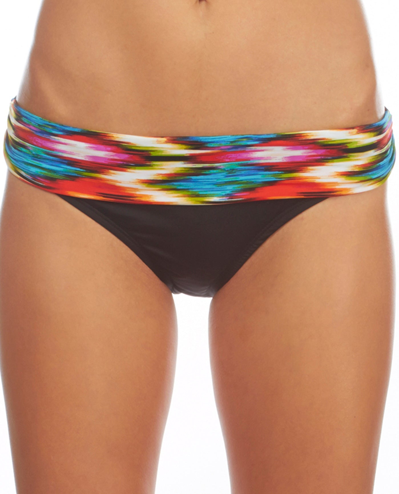 Front View Of Kenneth Cole Upon The Horizon Sash Hipster Swim Bottom | KKC Upon the Horizon