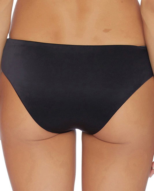 Back View Of Luxe by Lisa Vogel Liquid Side Twist California Bikini Bottom | LLV ONYX