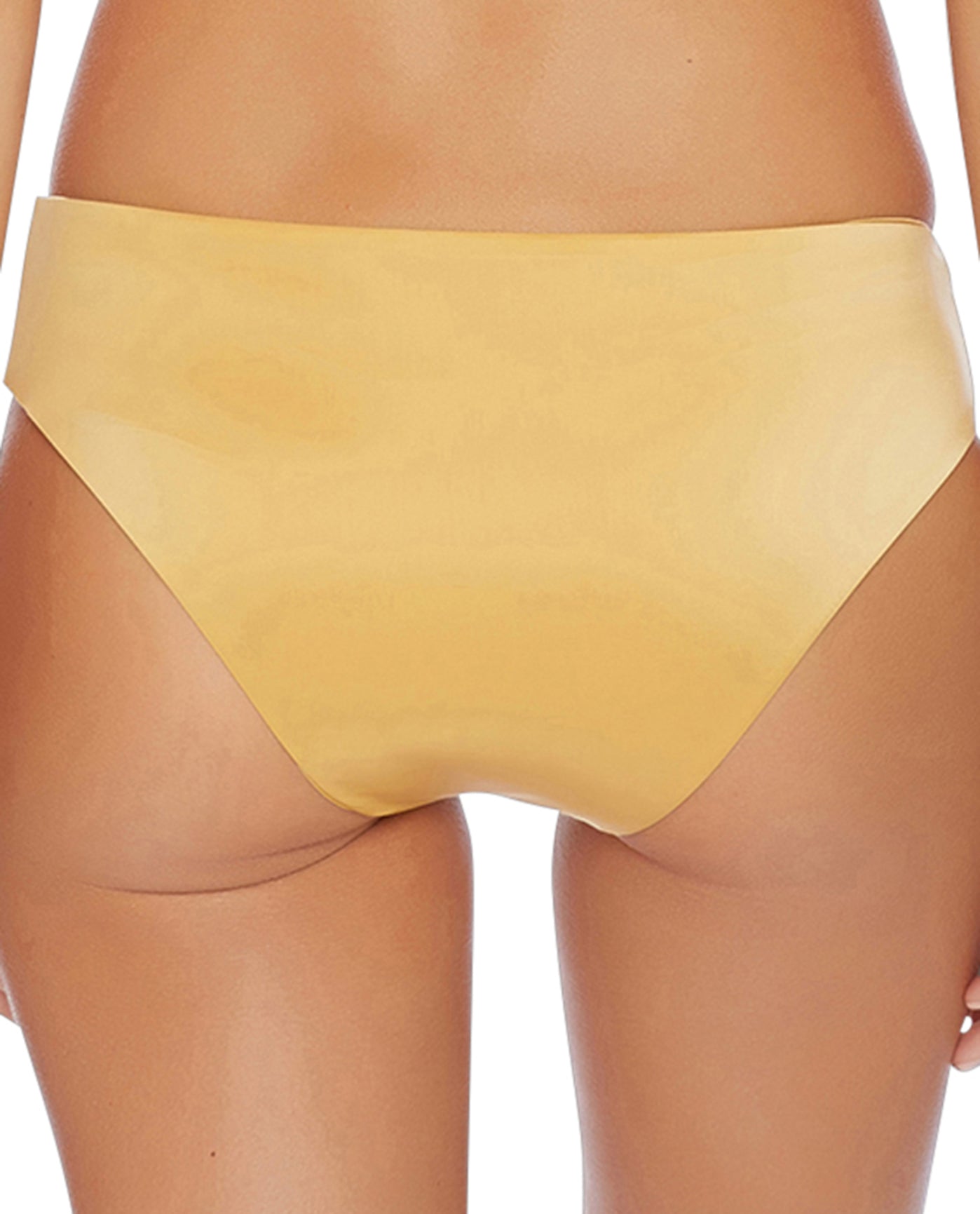 Back View Of Luxe by Lisa Vogel Liquid Side Twist California Bikini Bottom | LLV CURRY