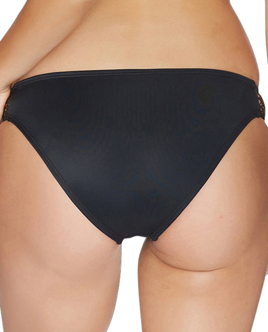Back View Of Reef Latigo Tab Side Bikini Bottom | REE BLACK