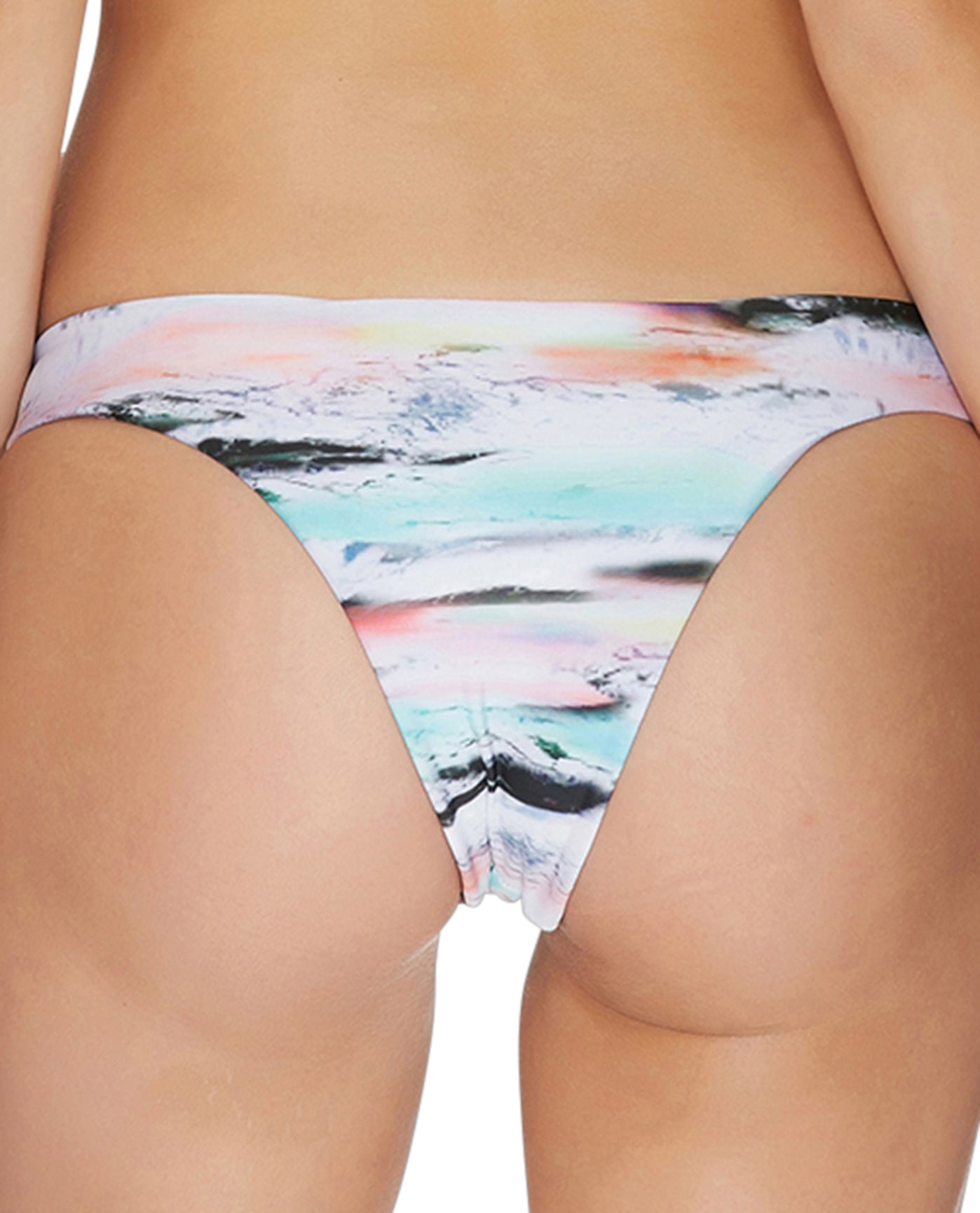 Back View Of Reef Mod Wave Reversible Cheeky Bikini Bottom | REE MOD WAVE