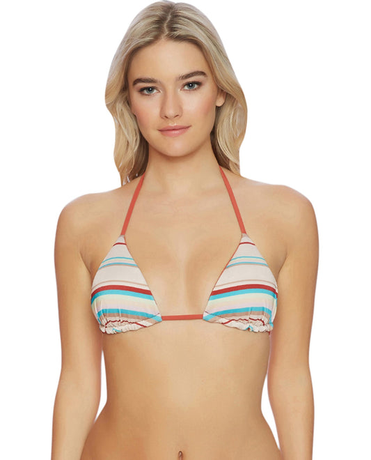 Front View Of Reef Festival Tribe Triangle Halter Bikini Top | REE FESTIVAL TRIBE