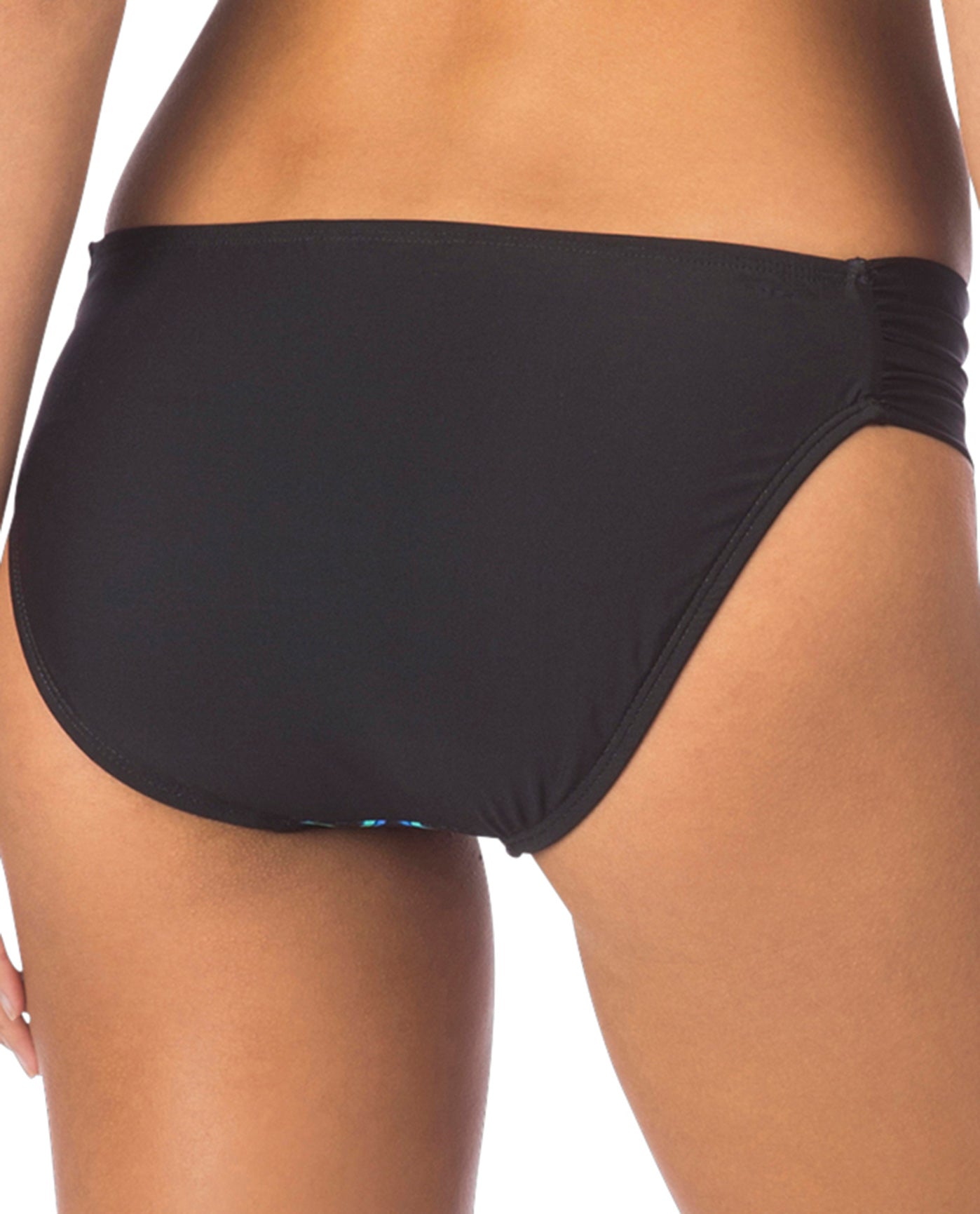 Back View Of Kenneth Cole Dream Weaver Side Shirred Hipster Bikini Bottom | KKC Dream Weaver