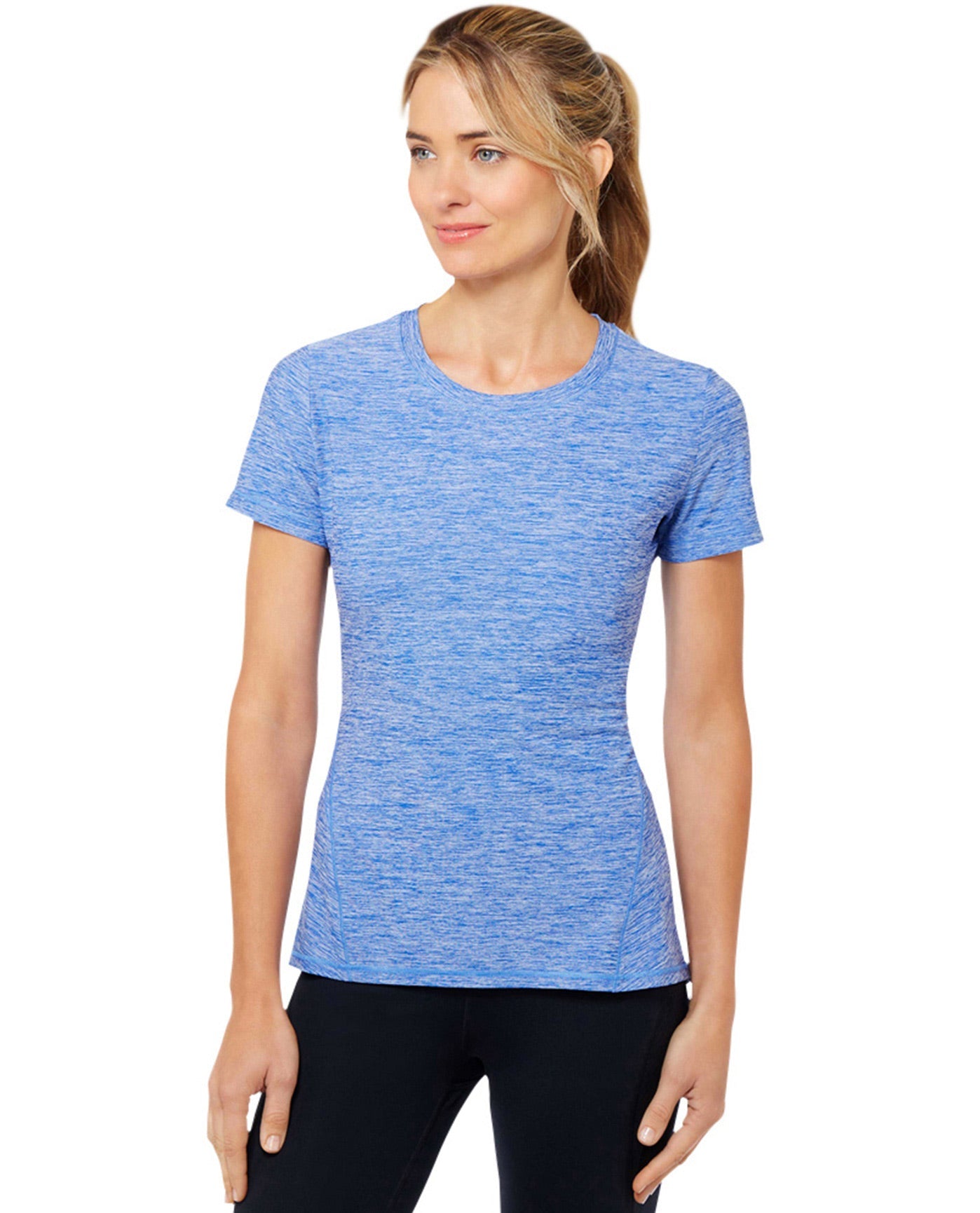 Front View Of Shape Trail Tee | SHA Amparo Blue