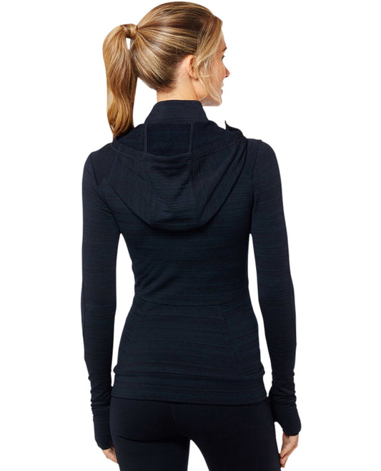 Back View Of Shape Element Run Hoodie | SHA Black