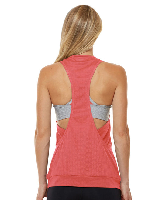 Back View Of Shape Boost Muscle Tank Top | SHA Teaberry