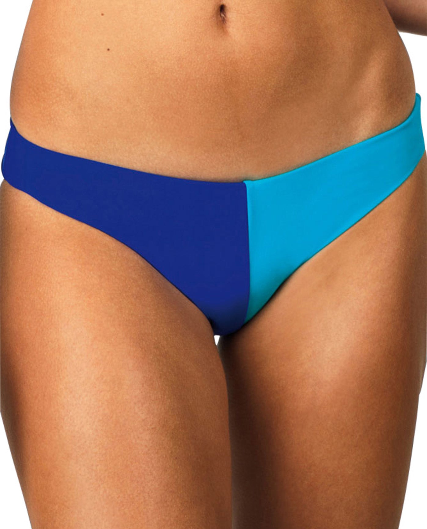 Front View Of Raisins Moderate Bikini Bottom | RAI Santa Cruz Blue