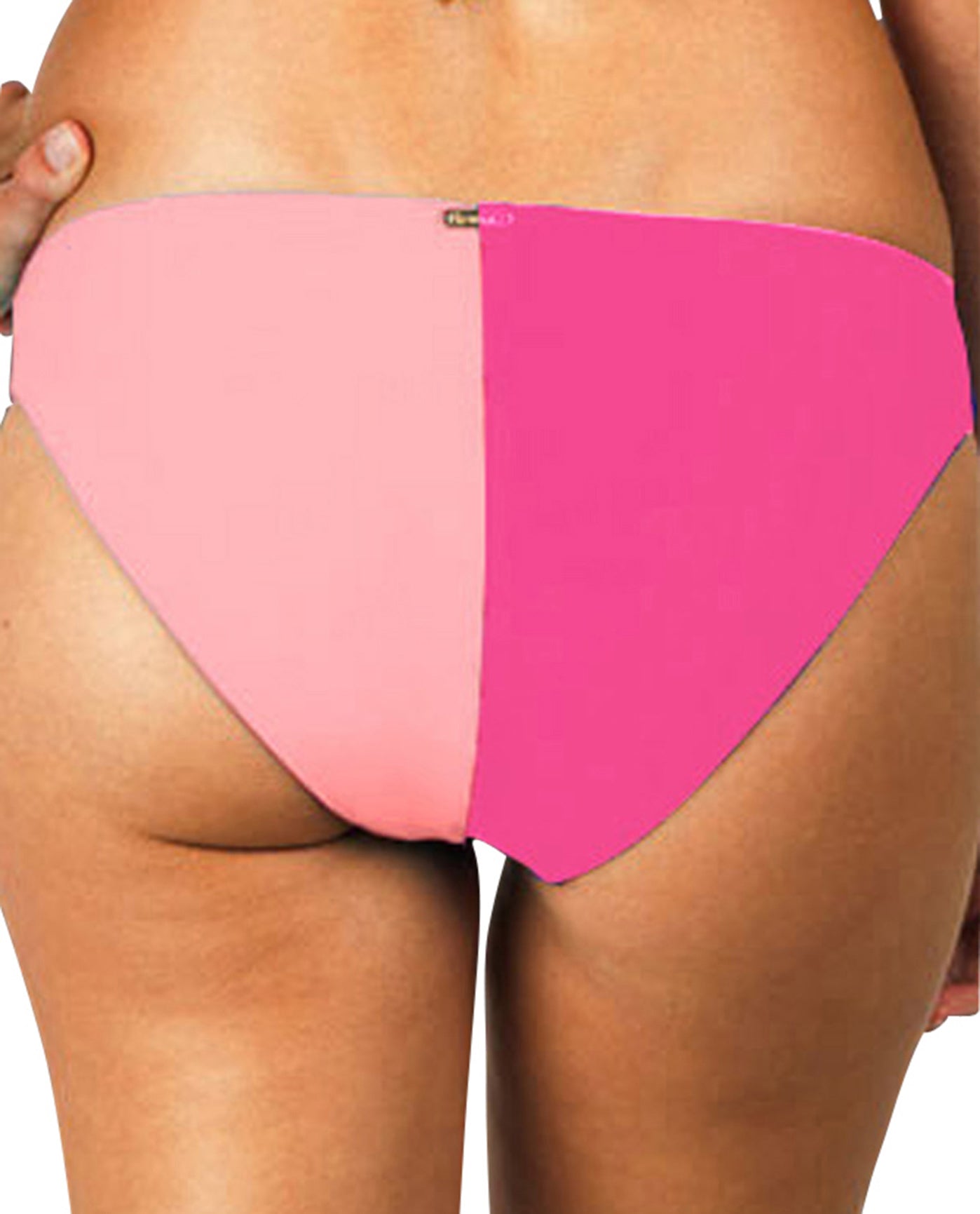 Back View Of Raisins Moderate Bikini Bottom | RAI Santa Cruz Pink