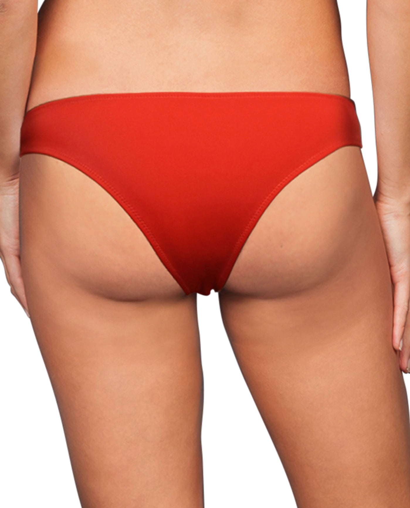 Back View Of Zali Persimmon Hipster Bikini Bottom | ZAL Persimmon